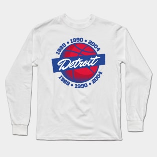 Detroit Basketball Long Sleeve T-Shirt